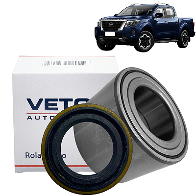 Kit rolamento rolete cônico roda traseira Frontier 2017a2026