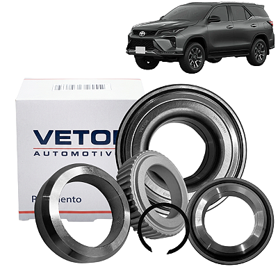 Kit rolamento rolete roda traseira Hilux SW4 2010 a 2015