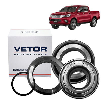 Kit rolamento rolete roda traseira Hilux 2.8 2016 a 2026