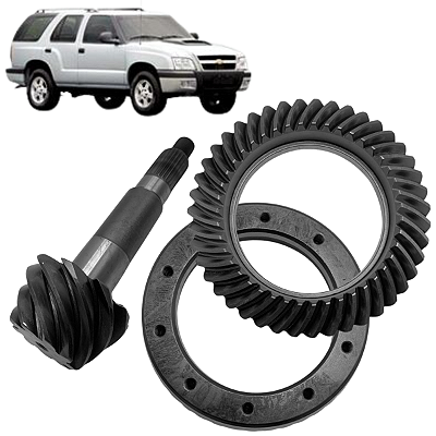 Coroa e pinhão 9x43 44mm S10 Blazer flex 2006 a 2011 DIFDANA