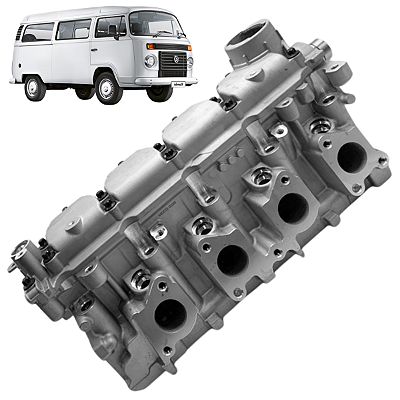 Cabeçote completo VW Fox 2008 a 2013 Gol 2009 a 2012 8V 1.6