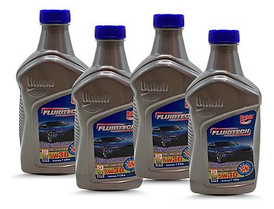 KIT 4 OLEO FLUIDTECH 5W30 SN SINTETICO DULUB FLEX