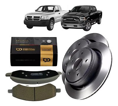 Kit pastilha disco freio dianteiro Ram 1500 2022 a 2026