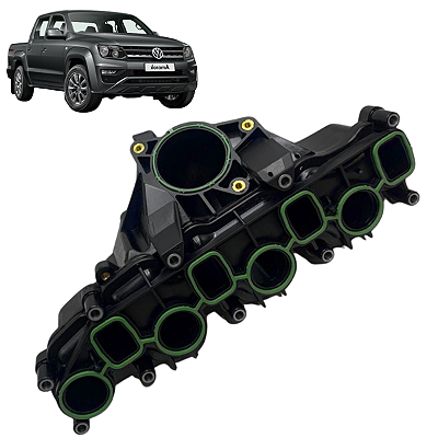Coletor admissão Amarok 2.0 16V 2010 a 2022 c/ junta