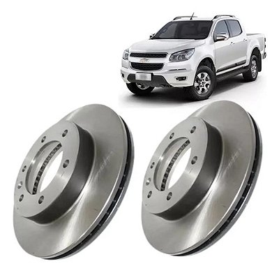 Par Disco Freio Dianteiro S10 Trailblazer 2017 2018 a 2021