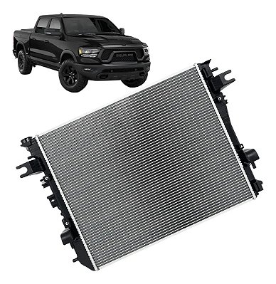 Radiador Brasado Ram 1500 5.7 V8 2021 a 2024