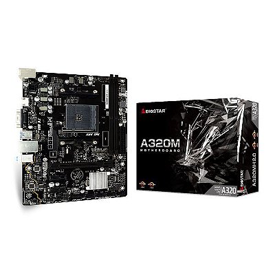 Placa Mae Biostar A320mh Ddr4 Vga/Hdmi Chipset A320 Amd