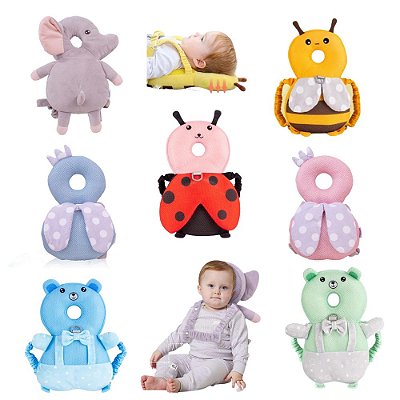 Mochila Almofada Proteção Anti-Impacto Para Bebê Travesseiro Cabeça Costas De Caminhada infantil