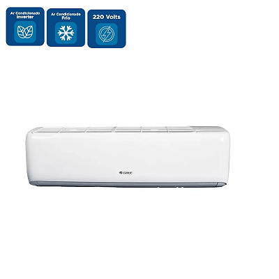 Ar Condicionado Split Hi Wall Inverter Gree G-Top Auto 12000 BTU/h Frio CB574N09200 – 220 Volts