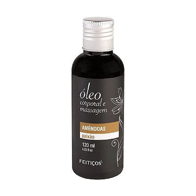 Óleo Aromático para Massagem Corporal - Amêndoas Paixão - 120ml - Feitiços