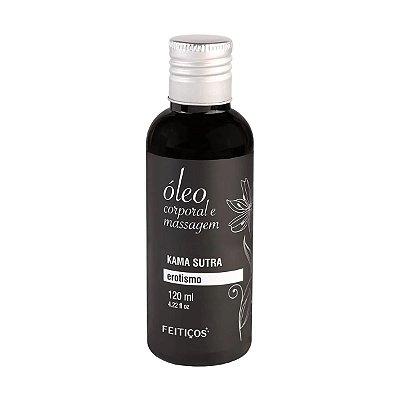 Óleo Aromático para Massagem Corporal - Kama Sutra Erotismo - 120ml - Feitiços