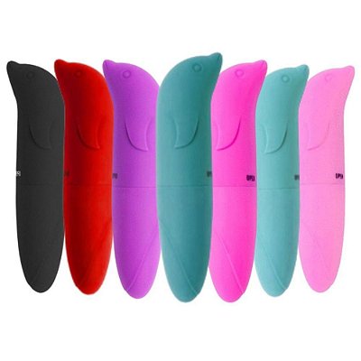 Vibrador Ponto G Multivelocidade - Golfinho Aveludado - Vibe Toys - Escolha a Cor