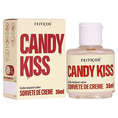 Gel Corporal Candy Kiss Beijável - Sorvete de Creme - 35ml - Feitiços