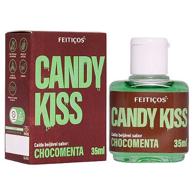 Gel Corporal Candy Kiss Beijável - Chocomenta - 35ml - Feitiços