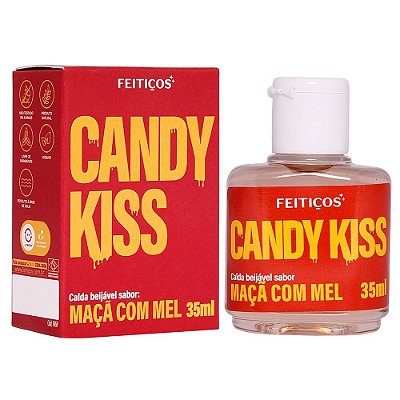Gel Corporal Candy Kiss Beijável - Maçã com Mel - 35ml - Feitiços