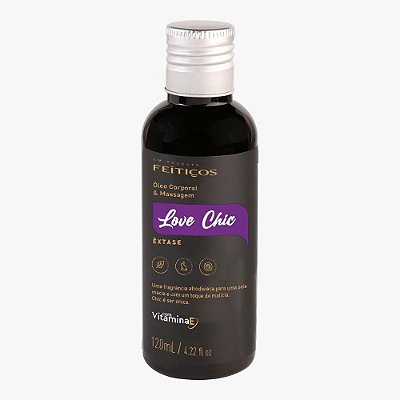 Óleo para Massagem Corporal Love Chic - Êxtase - 120ml - Feitiços