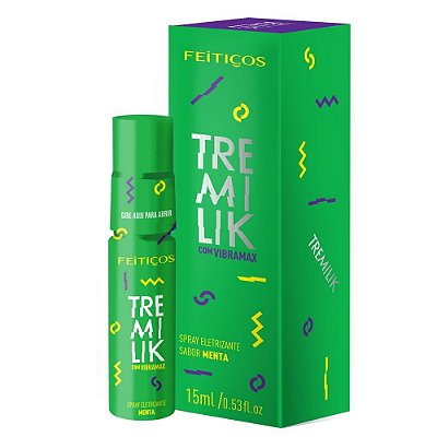 Spray Excitante Beijável Tremilik Com Vibramax - Menta - 15ml - Feitiços