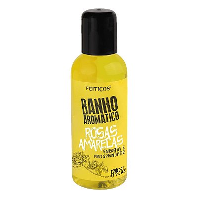 Espuma De Banho Aromático - Rosas Amarelas - Energia e Prosperidade - 120ml - Feitiços