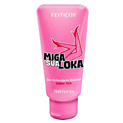 Gel Estimulante e Lubrificante Miga Sua Loka - Uva - 15ml - Feitiços
