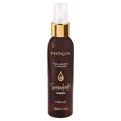 Óleo Spray Aromático para Massagem Corporal - Ameixa Suavidade com Vitamina E - 120ml - Feitiços