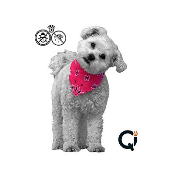 Bandana com tratamento anti carrapato - 58x82cm