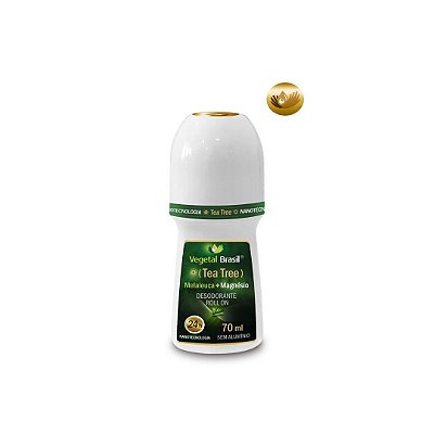 Desodorante Nano Tea Tree - Melaleuca + Magnésio - Zero Aluminio 70 ml