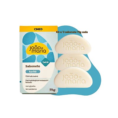 Sabonete  João e Maria kARITÊ - kit c/ 3 unidades