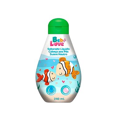SABONETE LIQUIDO BEBE LOVE SUAVE NEUTRO 240ML