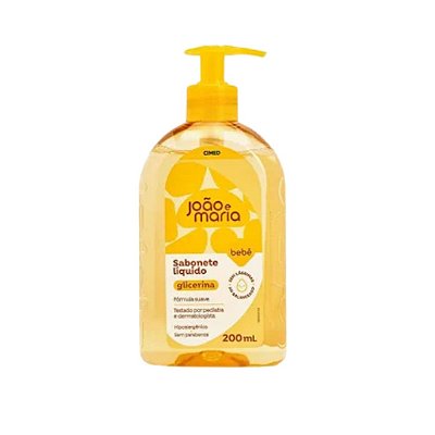 Sabonete Líquido João e Maria Bebê Glicerinado 200ml
