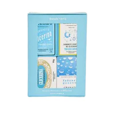 Kit de Sabonetes Histórico  Granado Tradicional - 4 sabonetes 90g