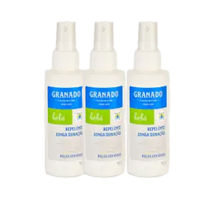 Repelente Longa Duração Bebê 110ml - KIT c/ 3 unidades Por tempo Limitado