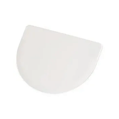 Raspador Espátula Plástica Meia Lua Para Confeito Branca 15x12cm SOLRAC