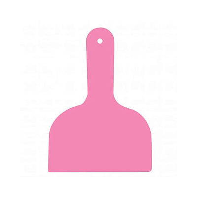 RASPADOR FLEXÍVEL PP - ROSA - 17X12CM