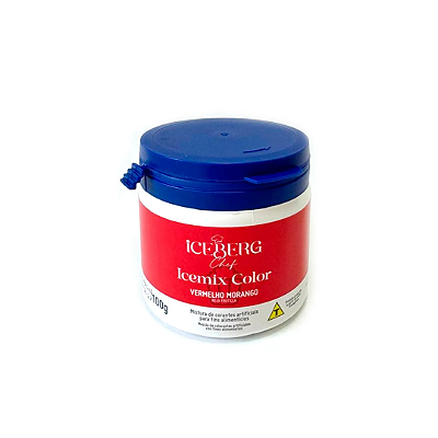 Corante em Pó Vermelho Morango 100g - Iceberg
