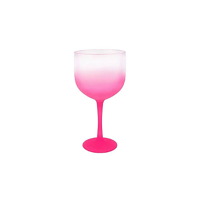 TAÇA GIN ROSA DEGRADÊ 550ML