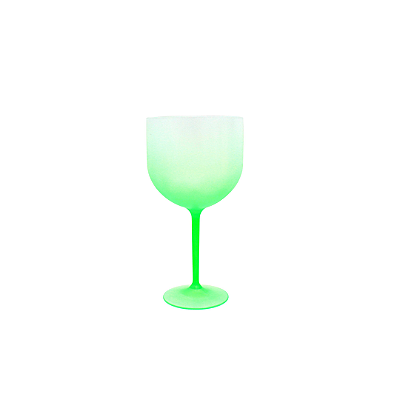 Taça Para Gin Tônica Drinks Festa Acrílico Verde Degrade 550ml