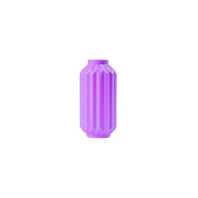 Vaso Elegance De Plástico Decorativo 18Cm Lilas