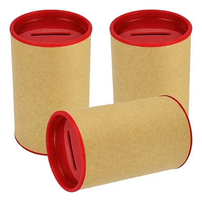 Kit Cofrinho Tampa Plastica Vermelho C/10 unidades