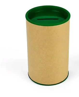 Kit Cofrinho Tampa Plastica Verde Bandeira C/10 unidades