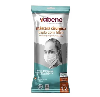 Mascara Descartavel Branca c/12uni Vabene
