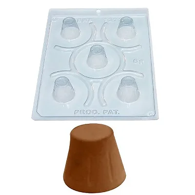 Forma de Chocolate Copinho de Licor (17g) Silicone e Acetato - BWB