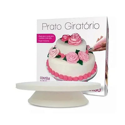Prato Giratório 28,5 Cm Mago - Plástico Resistente