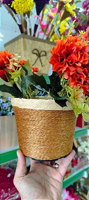 Vaso Sisal Ferrugem Médio
