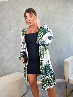 Maxi Kimono Jardim Imperial
