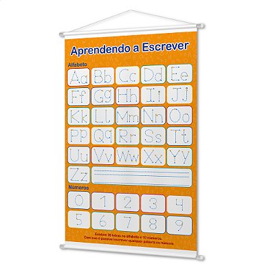 Banner Didático Infantil Pedagógico Aprendendo a Escrever