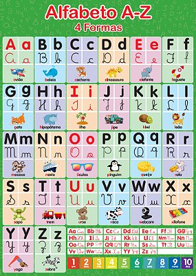 Banner Alfabeto 4 Formas | Alfabetização e Reforço Escolar