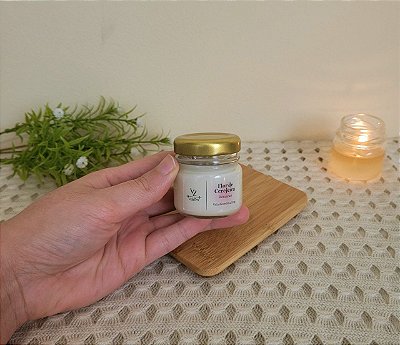 Mini Vela Artesanal Aromática Flor De Cerejeira - Romance | 30g
