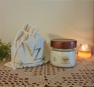 Vela Artesanal Aromática Vanilla - Doçura