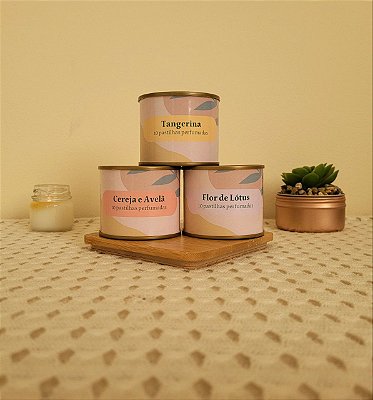 Kit 3 Pastilhas Perfumadas + 12 velas de Rechaud | Abasteça seu Coração