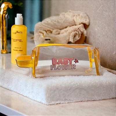 Nécessaire Baby Flower  Amarelo